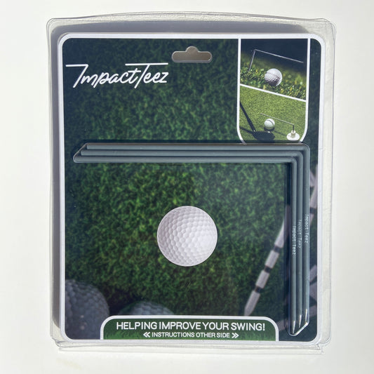 (Pack of 3) Impact Teez: Golf Training Aid, Fixes Slices, Topping the Ball, and Shot Consistency